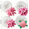 Moules en silicone roses et feuilles pour cire de bougies DIY
