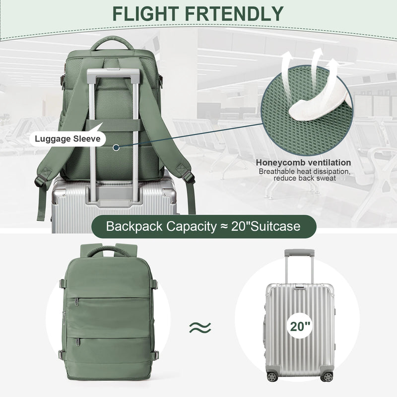Compact 40L Cabin-Size Travel Backpack