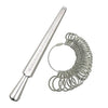 Metal Ring Sizer Mandrel with Stainless Steel Gauge Set