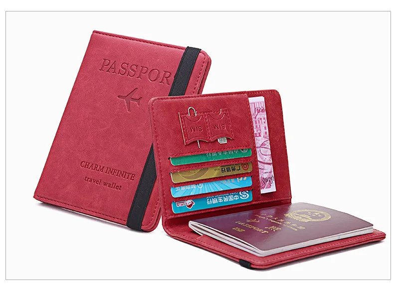 RFID-Blocking Passport Holder with Card Slots