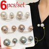Pearl Brooch Pin Set – Versatile Double-Head Clips for Style and Function