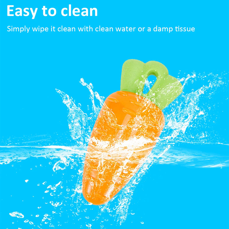 Durable Squeaky Carrot Dog Toy for Aggressive Chewers