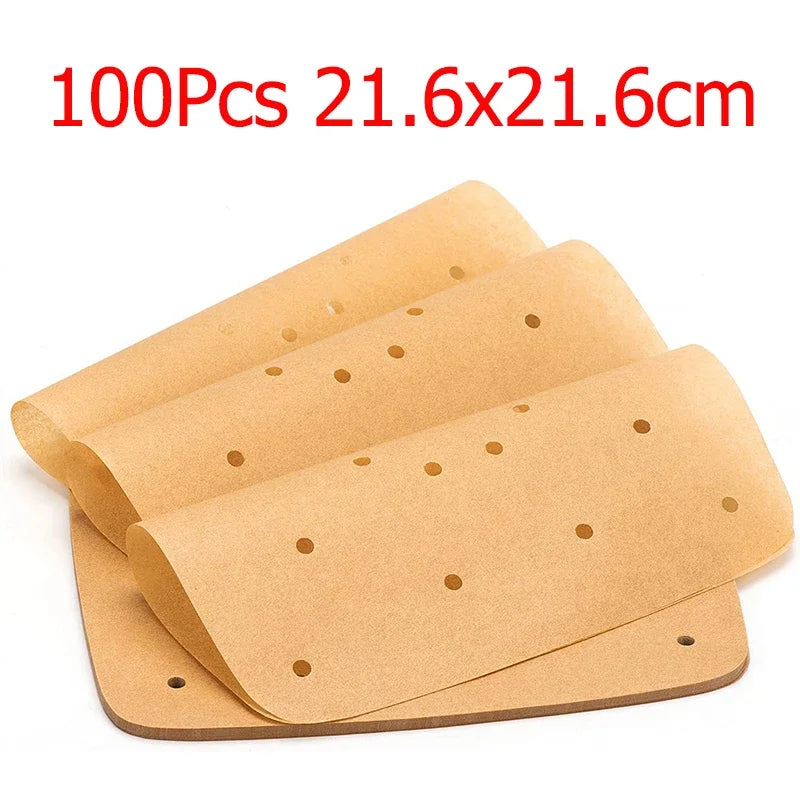 Perforated Parchment Paper Liners for Air Fryer