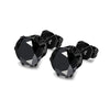 Boucles d'oreilles en acier inoxydable 316L hypoallergéniques avec zircons cubiques