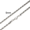 Stainless Steel Rope Chain Necklace
