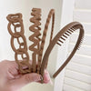 Non-Slip Resin Hair Bands - Set of 5