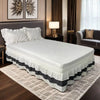 Luxurious Three-Layer Ruffle Waterfall Bed Skirt with Wrap-Around Elastic