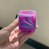 Squishy Stress Relief Cube with Soothing Swirl Design