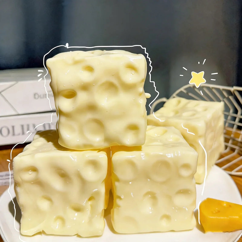 Cheese-Shaped Stress Relief Squeeze Ball