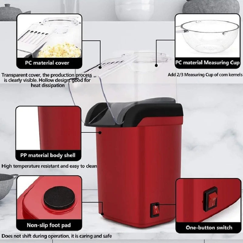 Compact Hot Air Popcorn Maker