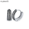 Minimalist CZ Huggie Hoop Earrings