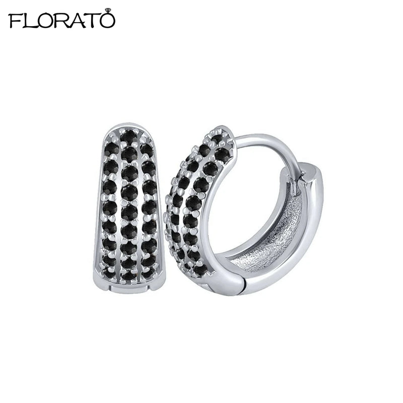 Minimalist CZ Huggie Hoop Earrings