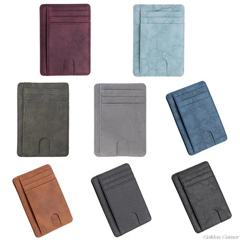 Slim RFID-Blocking Zipper Wallet