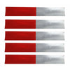 Red and White Reflective Safety Tape for Vehicles and Trailers (10-Pack)