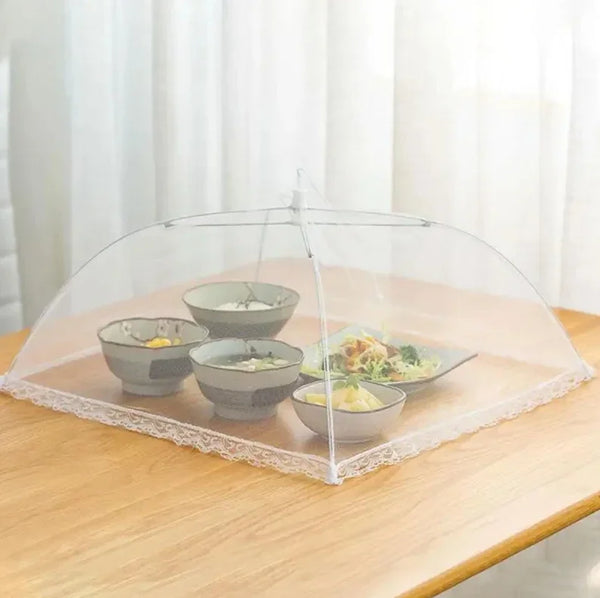 Foldable Mesh Food Cover with Pop-Up Design