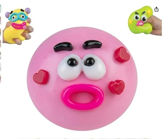Squishy Dog Face Swap Toy – Soft, Moldable Stress Relief