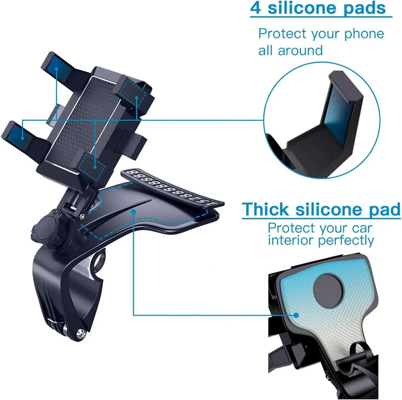Dashboard Phone Mount with 360° Rotation