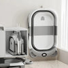 Collapsible Baby Bathtub with Thermometer and Floating Cushion