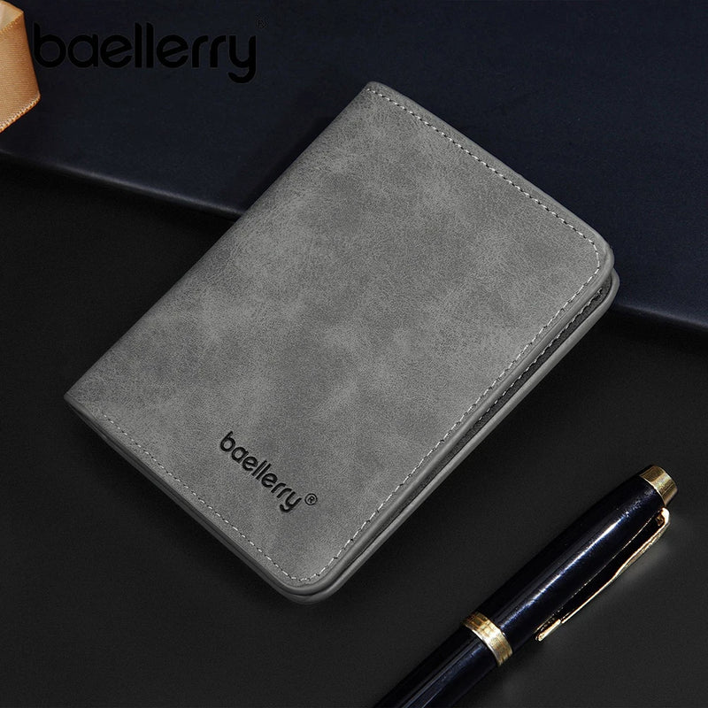 Cartera Minimalista de Piel Sintética con Pinza para Dinero