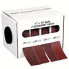 A box of multi abrasive rolls containing four different grits of sandpaper, including 150 Grit, 240 Grit, 320 Grit, and 400 G