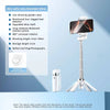 Compact 4-in-1 Selfie Stick with Bluetooth Remote