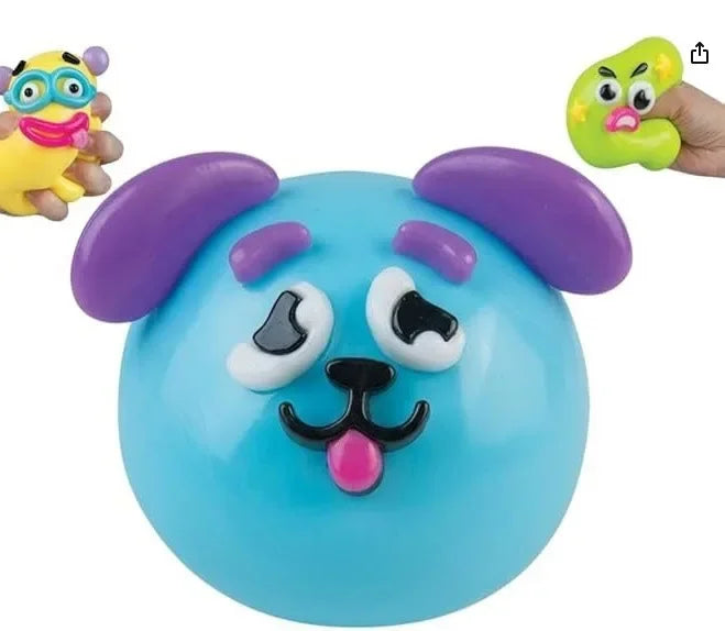 Squishy Dog Face Swap Toy – Soft, Moldable Stress Relief