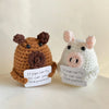 Handmade Crochet Dumpster Fire Doll – Funny Emotional Support Decor