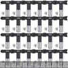 A collection of 24 reversible spray tips for precision application shown in various sizes and configurations.