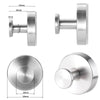 Stainless Steel Suction Cup Hooks for Bathroom & Kitchen