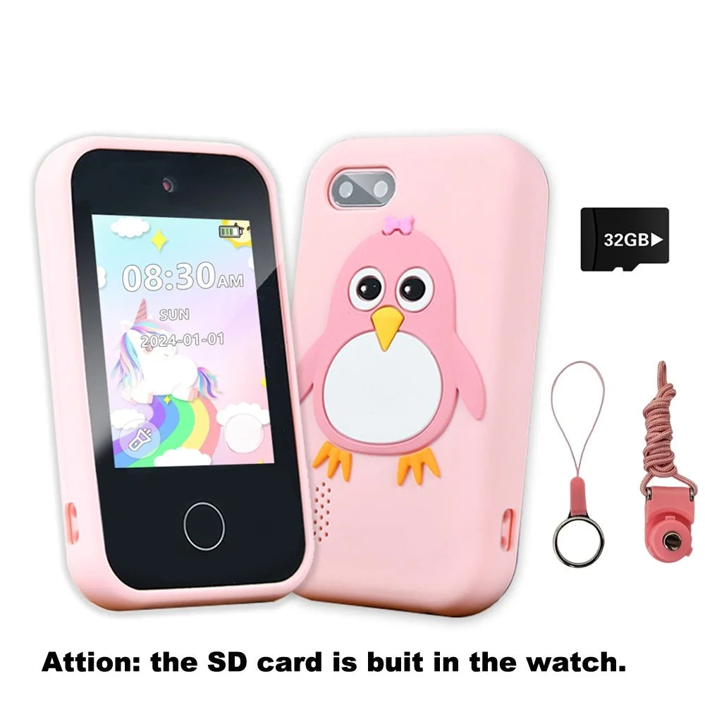 Kids Touchscreen Learning Phone with Games and Music