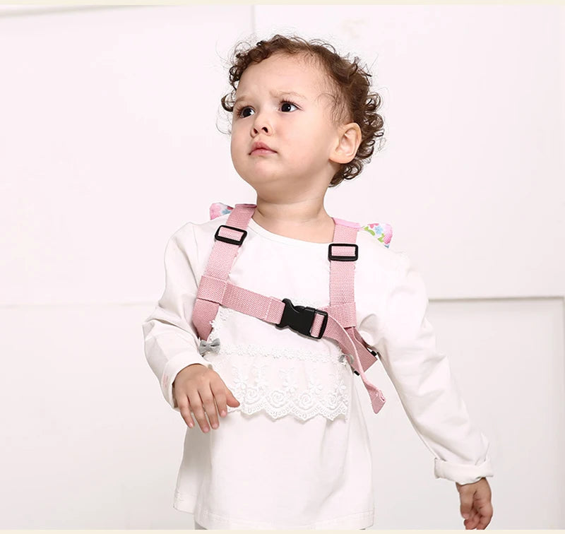 Toddler Safety Harness with Cute Backpack and Parent Wristband