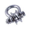 Heavy-duty 304 stainless steel pulley with a silent bearing.