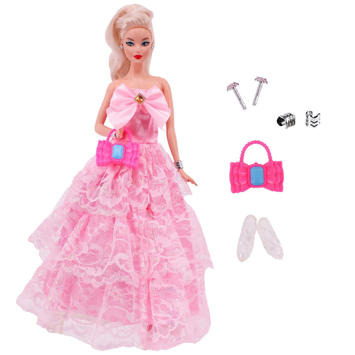 Doll Accessory Set with Suitcase for 11.5-Inch BJD Dolls