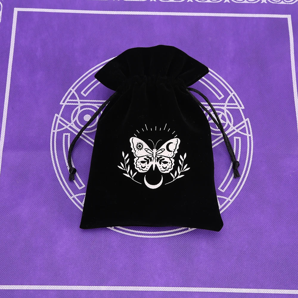 Black Velvet Tarot Card Storage Bag
