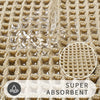 Waffle Weave Bath Mat with Non-Slip Backing