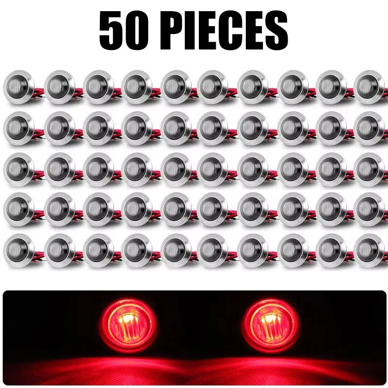 LED Side Marker Lights with Smoke Lens for Trucks, Trailers, Boats & RVs