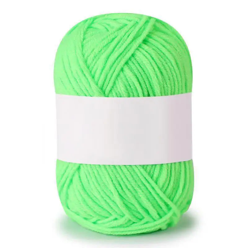Soft Milk Cotton Knitting Yarn – Anti-Pilling 4ply Yarn for Crochet & Knitting