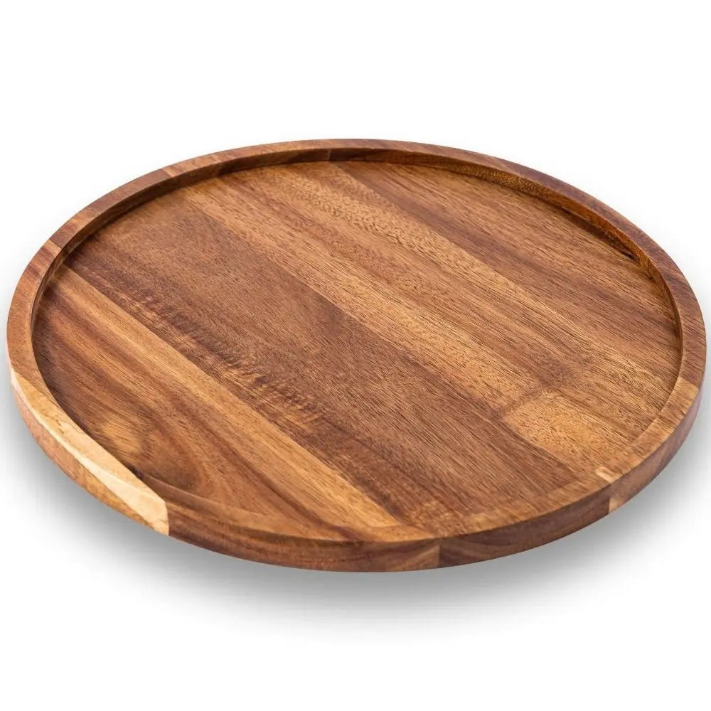 Natural Wooden Serving Tray for Home Decor