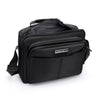 Durable, wasserdichte schwarze Herren-Business-Aktentasche mit mehreren Fächern