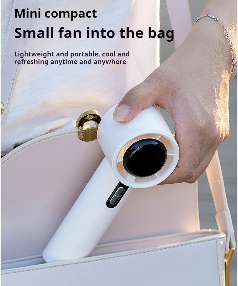 Powerful USB Rechargeable Handheld Fan