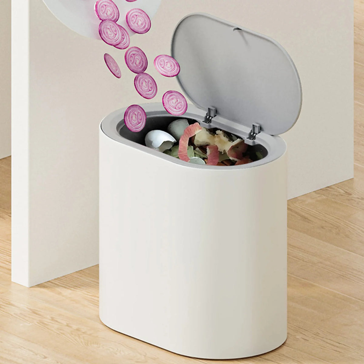 Press-Top Badezimmer-Mülleimer