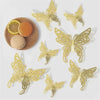 3D Rose Gold Butterfly Wall Decals for Home Decor