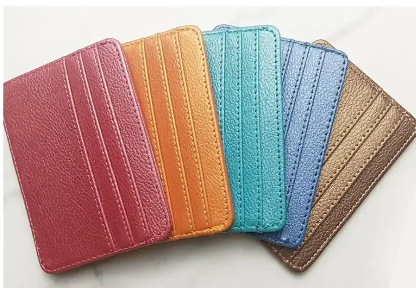 Slim PU Leather Wallet with Multiple Card Slots
