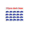Twenty pieces of dark blue fuzzy wiggly worm magic trick with an invisible string.