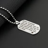 Engraved Inspirational Dog Tag Necklace