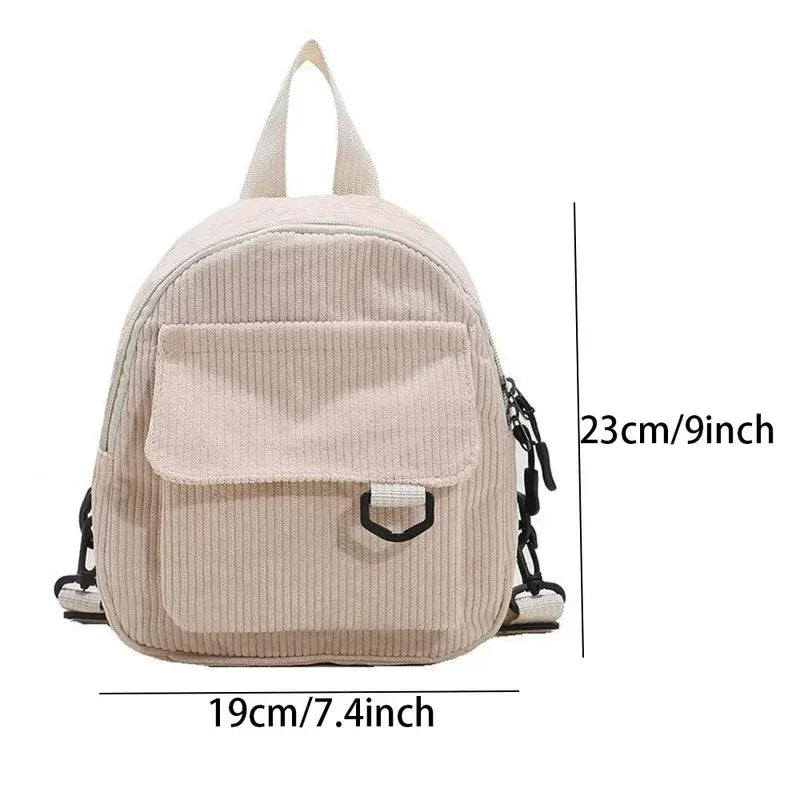 Mini Corduroy Backpack