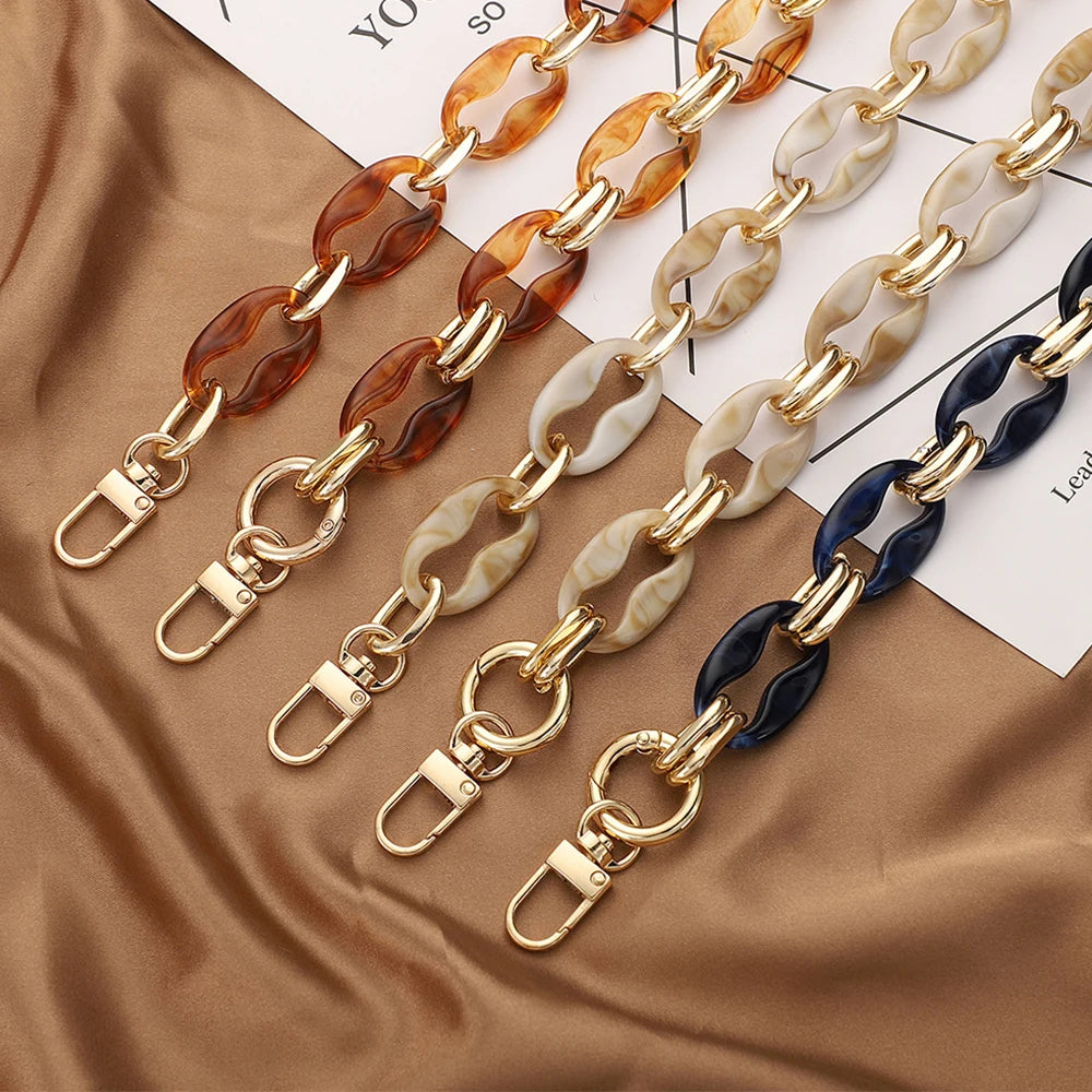 Acrylic Resin Chain Bag Strap for Purses and Crossbody Bags