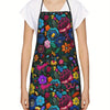 Floral Print Sleeveless Apron for Kitchen, Baking & Crafting