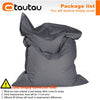 Waterproof Oxford Bean Bag Cover – Large Corner Pouf Shell (Filler Not Included)