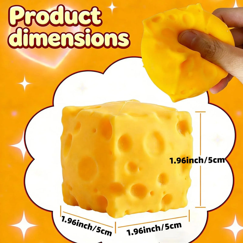 Slow-Rising Cheese Block Squishy Toy